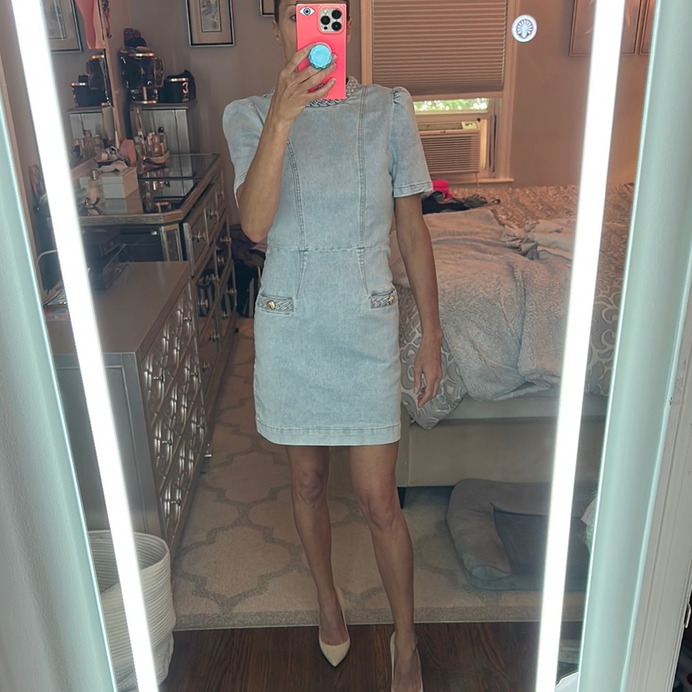 Vici Light Blue Mini Dress